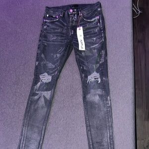 PURPLE Brand P001 Slim Fit Low Rise jeans “ANTHRACITE”